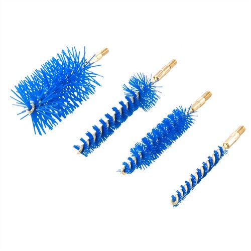 The IOSSO AR-15 Brush Pak features durable Nyflex nylon fiber brushes, including bore, upper receiver, chamber, and bolt carrier brushes for optimal cleaning performance.