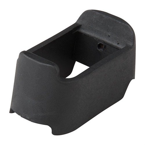 Enhance your Glock~ 26/27 with the Lyman Grip Extender, allowing full-size mags from Glock~ 19/23 for improved comfort and control during shooting.