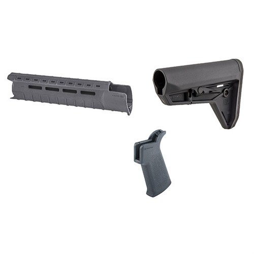 Enhance your AR-15 with the Magpul MOE-SL furniture set, featuring a sleek Mil-Spec stock, M-LOK hand guard, and ergonomic grip for optimal control and comfort.
