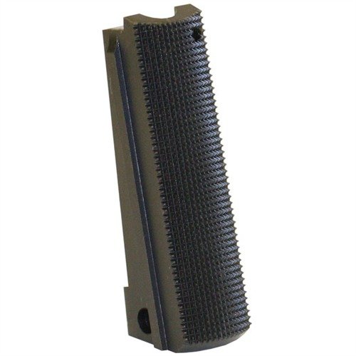 Enhance your 1911 with Ed Brown's Flat Mainspring Housing featuring 25 lpi checkering for superior grip, style, and easy drop-in installation.