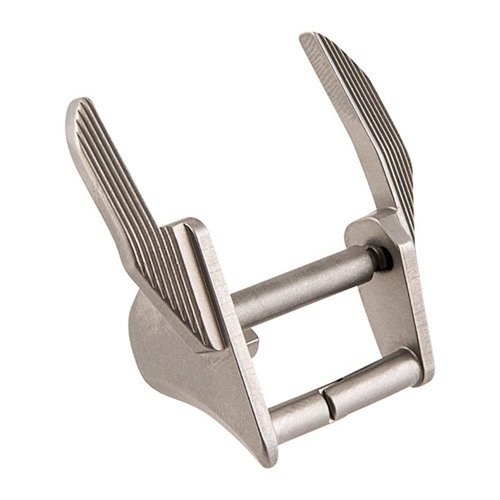 The Ed Brown Ambidextrous Carry Thumb Safety offers a slim profile for concealed carry, precision machined from steel for durability, fitting all 1911 frames.