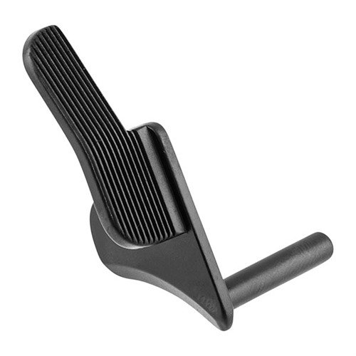 The Ed Brown Machined Wide Thumb Safety offers ergonomic comfort, quick actuation, and a custom fit for all 1911 frames, available in blued or stainless steel.