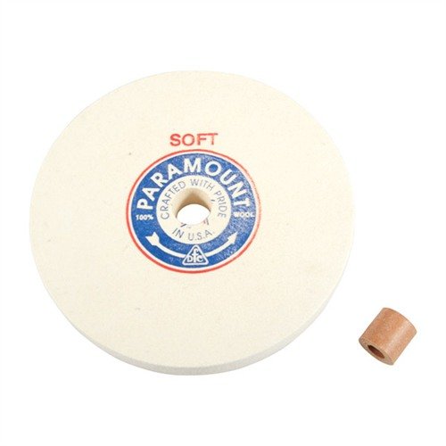 Achieve a professional finish with BACON FELT COMPANY's 8" Soft Felt Polishing Wheel, featuring controlled density for superb results and versatile adapter options.