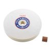 Achieve a professional polish with the BACON FELT COMPANY 8" Hard Felt Polishing Wheel, featuring a 1" arbor and versatile adapters for various sizes.