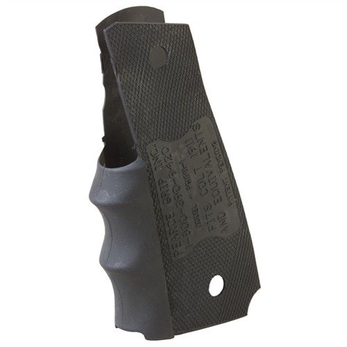 Enhance your 1911 with the Pearce Grip Finger-Groove Grip Enhancement, featuring soft rubber for superior comfort and control during use.