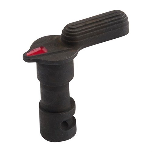 The Badger Ordnance Universal AR-15 Safety Selector is ambidextrous, made from durable 4140 steel, and features a Mil Spec finish for reliability and performance.