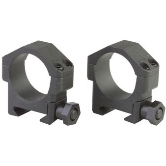 The Badger Ordnance 30mm Medium Steel Scope Rings offer exceptional strength and stability, designed to withstand heavy recoil for reliable performance.