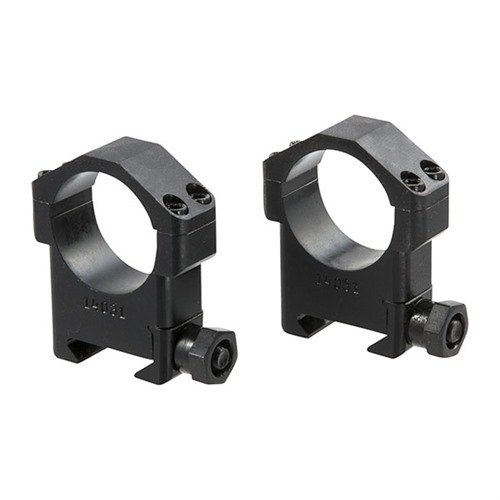 The Badger Ordnance 30mm High Steel Scope Rings are ultra-strong, designed for heavy recoil, and ensure secure mounting for large scopes on AR-15, AR-10, and SR-25 rifles.