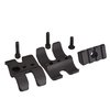 The Nordic Components Magazine Extension Support Clamp offers lightweight aluminum support, reduces recoil vibration, and features a tactical rail for accessories.