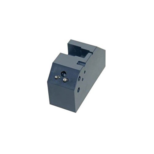 The Present Arms 1911 Fixture Block enables easy fitting and dressing of 1911 parts, ensuring precise Trigger-Sear fit and smooth safety interface adjustments.