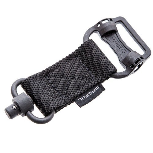 The MAGPUL MS1/MS4 QD Adapter offers durable construction, quick conversion between one-point and two-point slings, and corrosion-resistant materials for reliability.