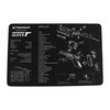 Protect your Glock with the TEK MAT Pistol Gun Cleaning Mat, featuring a soft polyester top, non-slip neoprene backing, and an exploded parts diagram for easy reference.
