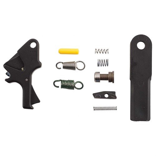 Upgrade your M&P with the Apex Tactical Flat-Faced Forward Set Sear & Trigger Kit for a smoother, lighter pull, enhanced control, and a 1911-like trigger feel.