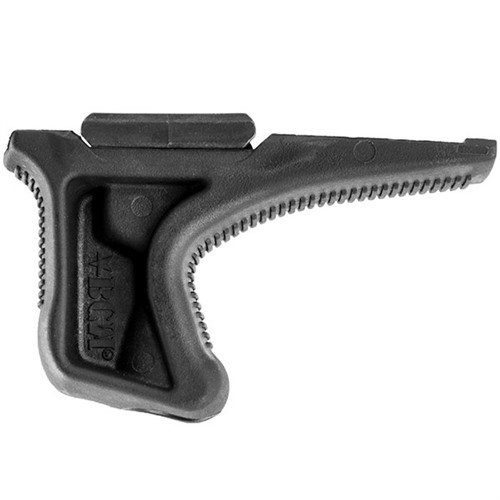 The BCMGUNFIGHTER KAG Angled Grip enhances weapon control with its ergonomic design, providing joint relief and improved efficiency in target transitions.