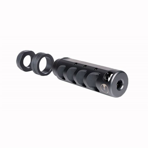 The Ultradyne Apollo Max 6.5 Creedmoor Compensator reduces recoil, virtually eliminates muzzle climb, and ensures fast follow-up shots without disrupting sight picture.