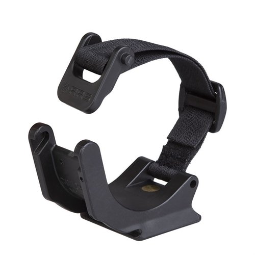 Quickly detach your binoculars with the Cinch-LR Polymer Adapter, compatible with most tripods, featuring a reversible strap and fitting diameters 1.77-2.56 inches.