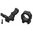 AMERICAN RIFLE COMPANY 30MM HIGH (1.26") SCOPE RINGS BLACK