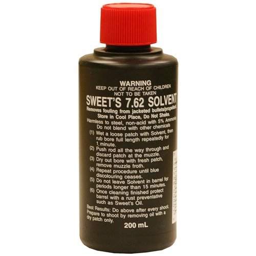 Sweet's 7.62 Bore Cleaner is a trusted choice for benchrest shooters and varmint hunters, effectively removing copper and powder fouling with 5% ammonia.