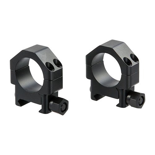 TPS TSR-W Scope Rings offer precise machining for maximum contact, secure hold against recoil, and easy reticle alignment with a sleek design for Picatinny/Weaver bases.