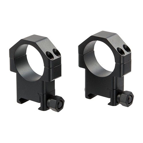 The TPS TSR-W Scope Rings offer precise machining for maximum scope contact, secure hold against recoil, and easy reticle alignment with a four-screw cap.