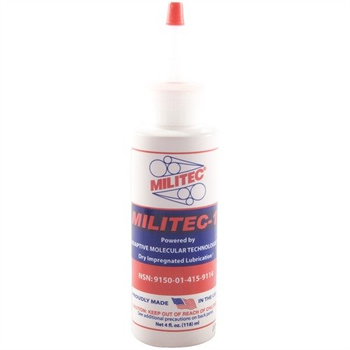 MILITEC-1 OIL offers self-lubricating protection, preventing jams and corrosion while ensuring reliable firearm performance even in extreme conditions.