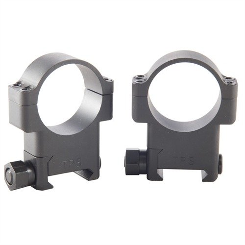 Experience unmatched scope stability with TPS HRT Steel Rings, precision machined for optimal contact and recoil resistance, featuring a sleek design and easy alignment.