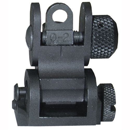 Rugged steel construction, quick deployment with thumb pressure, and low-profile design make this AR-15 Tactical Rear Sight ideal for emergency use and accuracy.