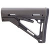 The Magpul CTR Stock offers a friction locking system for stability, quick LOP adjustments, and a durable nylon polymer body, available in Black, Dark Earth, and O.D. Green.