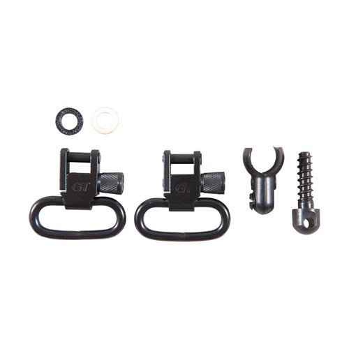 GROVTEC US Sling Swivel Sets are all-steel, made in the USA, feature a quick-detach system, and securely lock to prevent accidental openings, ideal for 1" slings.