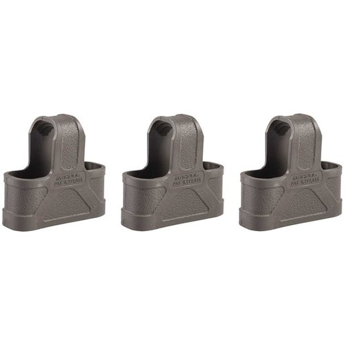 Enhance your tactical reloads with Magpul Assist for AR-15 magazines; easy grip, shock-absorbing design, and silent storage in a pack of 3.