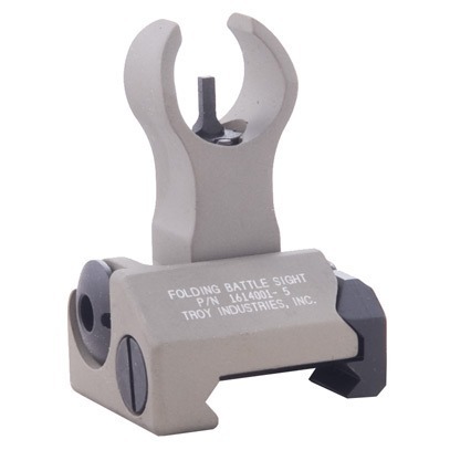 The TROY Industries AR-15 Flip-Up HK-Style Front Sight offers rugged reliability, lightweight aluminum construction, and is the same height as factory iron sights.