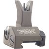 Enhance your AR-15 with the TROY Industries 1.34" Flip-Up Front Sight, featuring durable stainless steel and aluminum construction in a sleek Dark Earth finish.