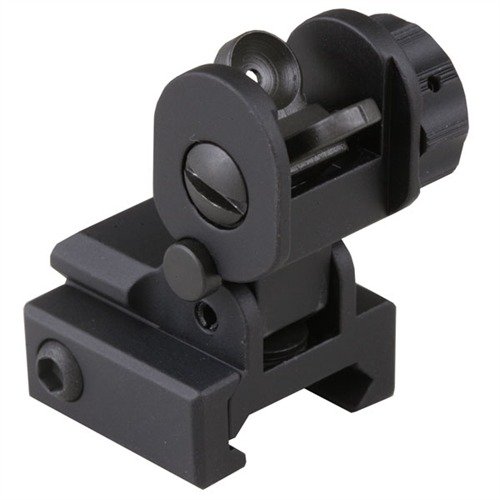 The GG&G AR-15 Flip-Up Standard Backup Iron Rear Sight offers fast deployment, excellent accuracy, and durable construction with a hardcoat anodized finish.