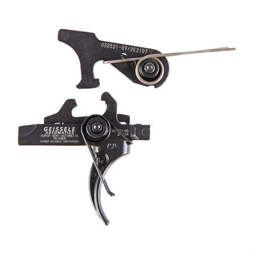 Experience precision with the Geissele SSA 2-Stage Trigger for AR-15; offering ultra-fast lock time, non-adjustable design, and safety certification for demanding use.