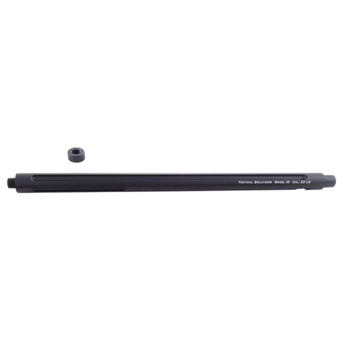 The RUGER® 10/22® X-RING BARREL offers lightweight precision with a .22 LR target barrel, CNC machined flutes for heat dissipation, and a versatile 1-16" twist.