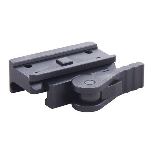 The AIMPOINT MICRO T1/T2 Low Mount offers a lightweight, quick-detach solution for secure mounting, ensuring a stable hold under heavy recoil with precision engineering.
