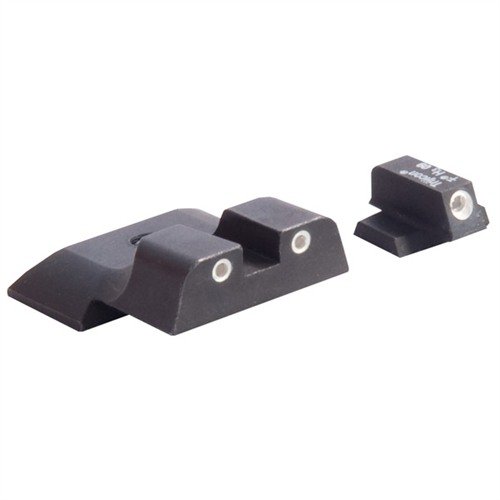 Upgrade your S&W M&P with Ameriglo Bowie Tactical Night Sights, featuring low-profile design, durable machined steel, and bright Tritium for enhanced visibility.