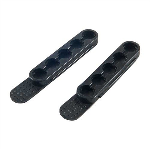 The TUFF 5-Rd Quick Strip offers fast reloads with durable polymer construction, holding extra rounds for .38/.357/.40S&W/6.8mm, sold in convenient 2-paks.