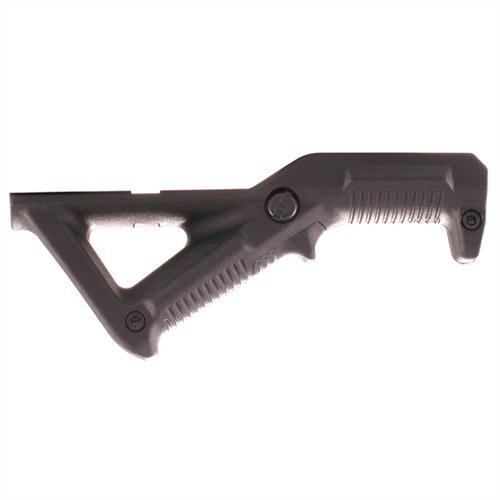 The Magpul AFG1 Angled Fore Grip enhances control and pointability, reduces fatigue, and provides a secure grip for accurate shooting on Picatinny rails.