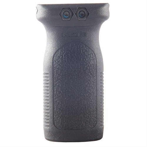 The MAGPUL RVG Railed Vertical Grip offers lightweight, ergonomic control with aggressive texturing for secure handling in any weather, compatible with Picatinny systems.