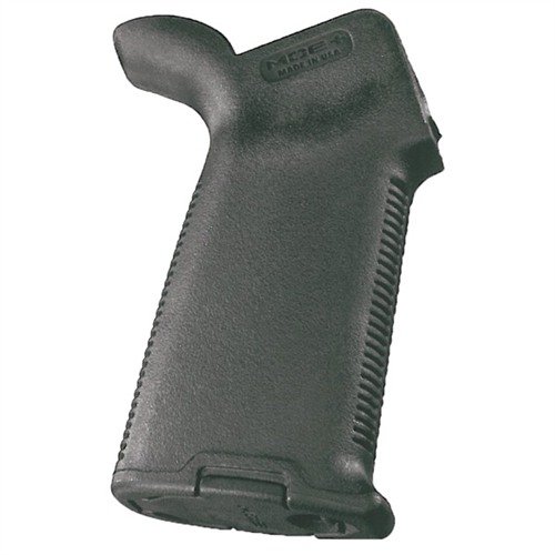 The Magpul MOE+ Grip features a rubber-coated surface for superior control, a durable one-piece polymer design, and internal storage for small items.