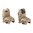 MAGPUL MBUS SIGHT SET FLIP-UP POLYMER FOR AR-15 FDE