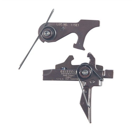 The Geissele SD-C Trigger offers a rugged, flat design for AR-15 with a 2-stage pull, ensuring safety and a crisp, repeatable release for enhanced performance.