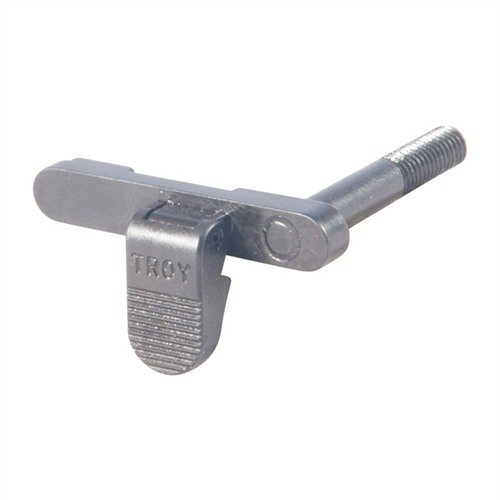 The TROY Industries Ambidextrous Magazine Release offers military-grade durability, easy installation, and compatibility with original or extended buttons for left-handed shooters.