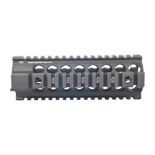 Enhance your AR-15/M16 with this two-piece free-float forend for improved accuracy, easy installation, and versatile Picatinny rail options.