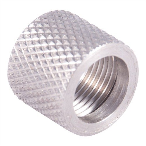 Protect your barrel threads with Yankee Hill Machine's knurled Stainless Steel Pistol Thread Protectors, easy to install and perfect for switching muzzle devices.