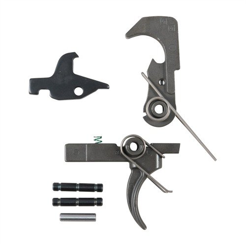 The ALG Defense QMS AR-15 Trigger Set offers a smoother pull with enhanced reliability, featuring precision-honed components and durable coatings for optimal performance.