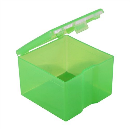 Organise your casting bullets effortlessly with the MTM Case-Gard Bullet Box, featuring See-Thru polypropylene, strong snap-latch, and capacity for 200+ 9mm or 160 .45 ACP bullets.