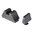 AMERIGLO XL OPT COMP SIGHTS SERRATED .315"F/.394"R FOR GLOCK
