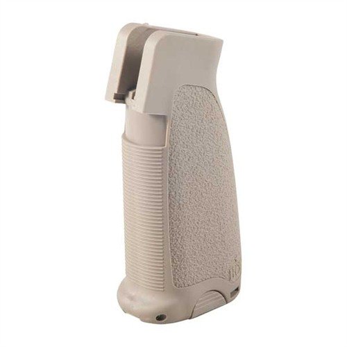 Enhance your rifle control with the AR-15 MOD-0 Gunfighter Grip, featuring a durable design, texturized surface, and convenient storage compartment.
